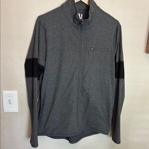 Vuori Men’s Gray Full-Zip Track Jacket size M